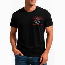 Load image into Gallery viewer, Personalized Bowling T-Shirts For Men, Red Dragon Thunder Lightning Team Uniform IPHW9074