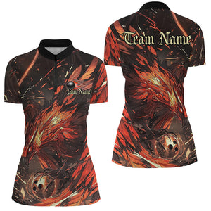 Custom Phoenix Bowling Shirts For Women, Phoenix Bowling Team Jerseys Team Outfits IPHW7663