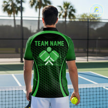 Load image into Gallery viewer, Custom Green Pickleball Shirts For Men, Men's Pickleball Outfit Pickleball Team Shirts IPHW10694