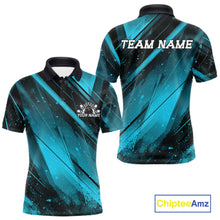 Load image into Gallery viewer, Teal and black sports jersey with 'Team Name' text on a white background, featuring Chiptee Amz branding.