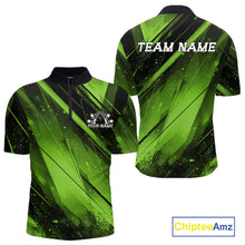 Load image into Gallery viewer, Green and black sports jersey with 'Team Name' text on a white background, featuring Chiptee Amz branding.