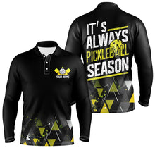 Load image into Gallery viewer, "It'S Always Pickleball Season" Men'S Pickleball Outfits Custom Pickleball Team Uniform | Yellow IPHW6916