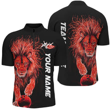 Load image into Gallery viewer, Red Lion Custom Bowling Short Sleeve Shirts For Men, Lion Bowling Team Shirt Bowler Outfits IPHW7528