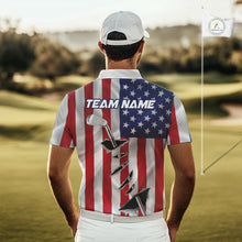 Load image into Gallery viewer, Custom US Flag Golf Club Patriotic Golf Team Shirt For Men, American Golfer Outfits IPHW10579
