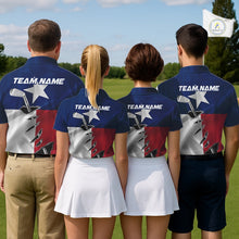 Load image into Gallery viewer, Custom Texas State Flag Golf Club Patriotic Golf Team Shirt For Men, TX Golfer Outfit IPHW10582