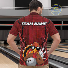 Load image into Gallery viewer, Red Custom Funny Turkey Bowling Jerseys, Bowling Team League Shirt Men Bowlers Outfit IPHW10809