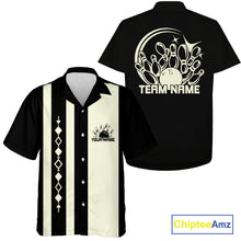 Load image into Gallery viewer, Custom Classic Vintage Bowling Team Shirts, 50S Retro Bowling Button Up ShirtIPHW10870