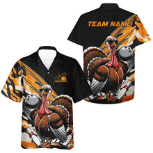Load image into Gallery viewer, Yellow Camo Custom Funny Turkey Bowling Men And Women Hawaiian Shirt, Thanksgiving Bowling Tournament IPHW7881
