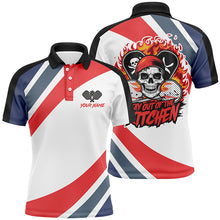 Load image into Gallery viewer, Custom Skull Pickleball Polo Shirts For Men, Pickleball Men Attire "Stay Out Of The Kitchen" IPHW6731