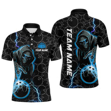 Load image into Gallery viewer, Custom Multi-Color Skull Bowling Team Shirts For Men, Women And Kids, Bowling Polo, Quarter-Zip Shirts For Bowler IPHW5914