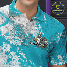 Load image into Gallery viewer, Custom Turquoise Blue Drunk Bowling Ball And Pins Bowling And Beer Shirt, Funny Jersey IPHW11265