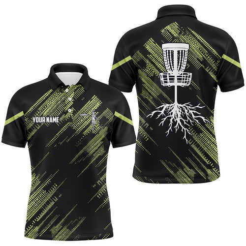Yellow Black Mens disc golf polo shirts custom disc golf team disc golf jerseys NQS7815