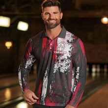 Load image into Gallery viewer, Personalized Bowling Polo, Quarter Zip Shirts For Mens Custom Bowling Team League Jersey NQS9526