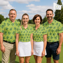 Load image into Gallery viewer, Funny Green Frog pattern Golf polo shirt for men Custom mens golf top, personalized golf gifts NQS11284