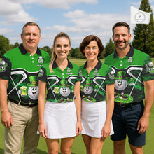 Load image into Gallery viewer, Funny Golf and Beer Green Shamrock Golf shirts for Women Custom St Patrick Team Ladies Golf Jerseys NQS11673
