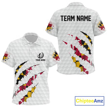 Load image into Gallery viewer, Personalized Maryland Flag Kid golf polo shirts, Custom Patriotic Golf Team Shirts For Kid NQS10157