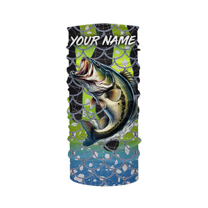 Largemouth Bass Fishing scales customize name performance UV protection long sleeves fishing shirt NQS643