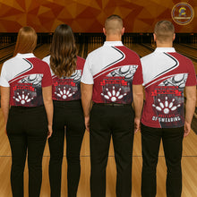 Load image into Gallery viewer, Funny Bowling Shirts For Men custom name There is no crying in bowling just lots of swearing NQS11349