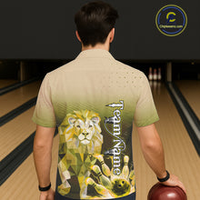 Load image into Gallery viewer, Yellow Lightning Lion Bowling Hawaiian Shirt Custom Lion Bowling Team jerseys NQS11569