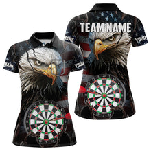 Load image into Gallery viewer, Eagle American flag Women Darts Team Shirts Custom Patriotic Darts Jersey NQS9619