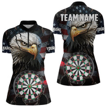 Load image into Gallery viewer, Eagle American flag Women Darts Team Shirts Custom Patriotic Darts Jersey NQS9619