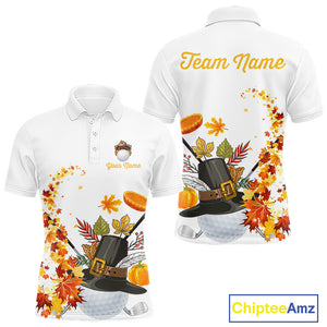 Autumn golf ball clubs Men's polo golf shirts Custom Thanksgiving team golf jerseys NQS10806