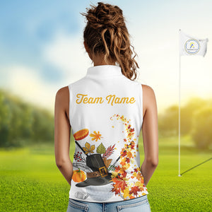 Autumn golf ball clubs Women Sleeveless polo shirts Custom Thanksgiving team golf jerseys NQS10806