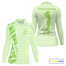 Load image into Gallery viewer, Green Women golf polo shirts custom golf outfits for ladies, Gift for golf lovers NQS10849