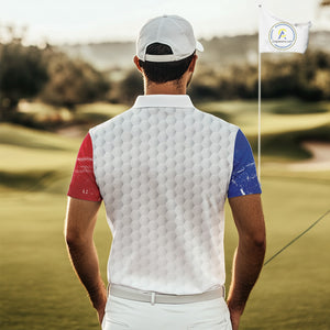 Mens golf polo shirts Texas flag patriotic custom name golf shirts for men, gift for the golfers NQS9968