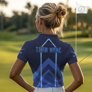 Golf polo shirts For Women custom team ladies golf top, unique golf gifts | Blue NQS10015