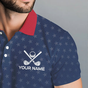 Texas Flag Golf Polo Shirts For Men Custom Team Name golf tops for mens, patriotic golf gifts NQS9769