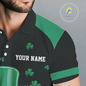 Green clover Golf Ball Mens polo golf shirts Custom St Patrick team golf top for men NQS10777