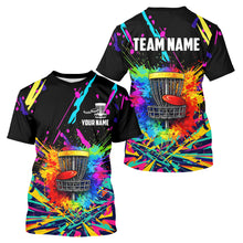 Load image into Gallery viewer, Personalized Colorful Disc Golf Polo, T-shirt, Hoodie Disc Golf Team Jerseys, Disc Golf Gifts NQS11375