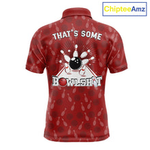 Load image into Gallery viewer, Customized Retro Bowling Team Shirts For Men That's some bowshit Funny Bowling Pattern Jerseys| Red NQS11509