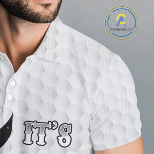 Black and White Mens golf polo shirt custom It's in my DNA coffee golf wine mens golf outfit NQS10390