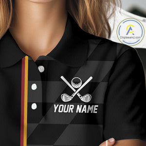 Maryland Flag black Women golf polo shirt Custom Patriotic Ladies Golf attire For team, golfing gifts NQS10188