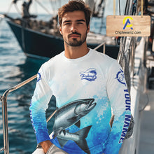 Load image into Gallery viewer, Chinook Salmon Fishing Long Sleeve Gift For Men Deep Sea Saltwater Angler Ocean Adventure