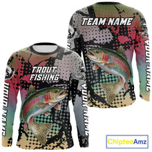 Load image into Gallery viewer, Rainbow Trout Fishing Shirt Pink Camo Custom Name, Rainbow Trout Fishing Team Jerseys NHT477