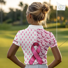 Load image into Gallery viewer, Personalized Pink Ribbons Pattern Golf Balls Breast Cancer Awareness Golf Attire For Womens NHT800