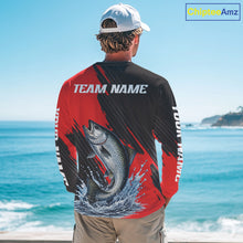 Load image into Gallery viewer, Chinook Salmon Fishing Long Sleeve Tournament Shirts, Personalized Salmon Fishing Jerseys NHT587