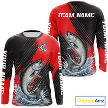 Load image into Gallery viewer, Chinook Salmon Fishing Long Sleeve Tournament Shirts, Personalized Salmon Fishing Jerseys NHT587