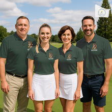 Load image into Gallery viewer, Funny Chicken Golf Polo Shirt Custom Team Name Personalized Golfer Polo Funny Rooster Golf NHT1001
