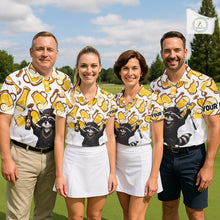 Load image into Gallery viewer, Funny Raccoon Beer Golf Polo Shirt Personalized Name Custom Golf Shirt Golfer Gift For Men NHT1002