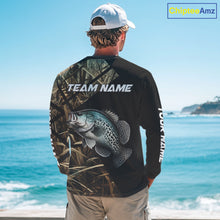 Load image into Gallery viewer, Crappie Fishing Custom Camouflage Fishing Shirts Long Sleeve, Crappie Fishing Apparel NHT524