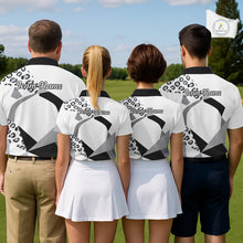 Load image into Gallery viewer, Geometric Leopard Fusion Performance Womens Golf Polo Shirt, Golf Gift For Team NHT722