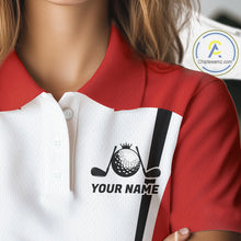 Load image into Gallery viewer, Personalized Canada Flag Womens Golf Shirts Golf Polo Shirts For Womens Patriotic Golf Tops NHT734