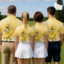 Load image into Gallery viewer, Funny Banana Mens Golf Polo Shirts Custom Name, Golf Shirt For Men, Golf Gift NHT745