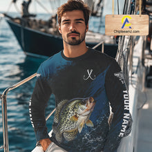 Load image into Gallery viewer, Custom Crappie Fishing Jersey Personalized Long Sleeve Shirt For Men 