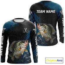 Load image into Gallery viewer, Custom Crappie Fishing Jersey Personalized Long Sleeve Shirt For Men 