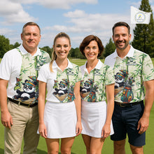 Load image into Gallery viewer, Funny Tropical Bamboo Panda Bear Apparel, Custom Name Performance Golf Jersey For Womens NHT958
